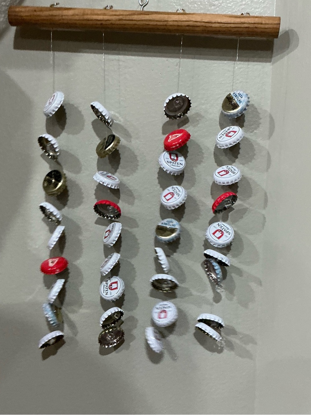 Handmade multi brand Bottle Cap Hanging Wind Chime